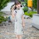 女童夏季短袖旗袍2025新款小女孩连衣裙夏装中式汉服大童国风裙子