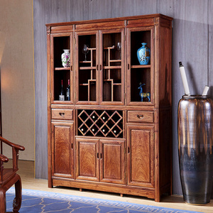 红木刺猬紫檀酒柜图片
