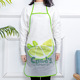 防水围裙可爱卡通水果防油围腰 厨房透明时尚简约成人PVC做饭罩衣