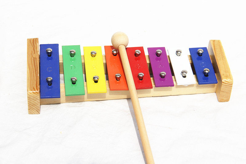 奥尔夫教具儿童打击乐器八音铝板钢片敲琴音琴儿童击打乐器