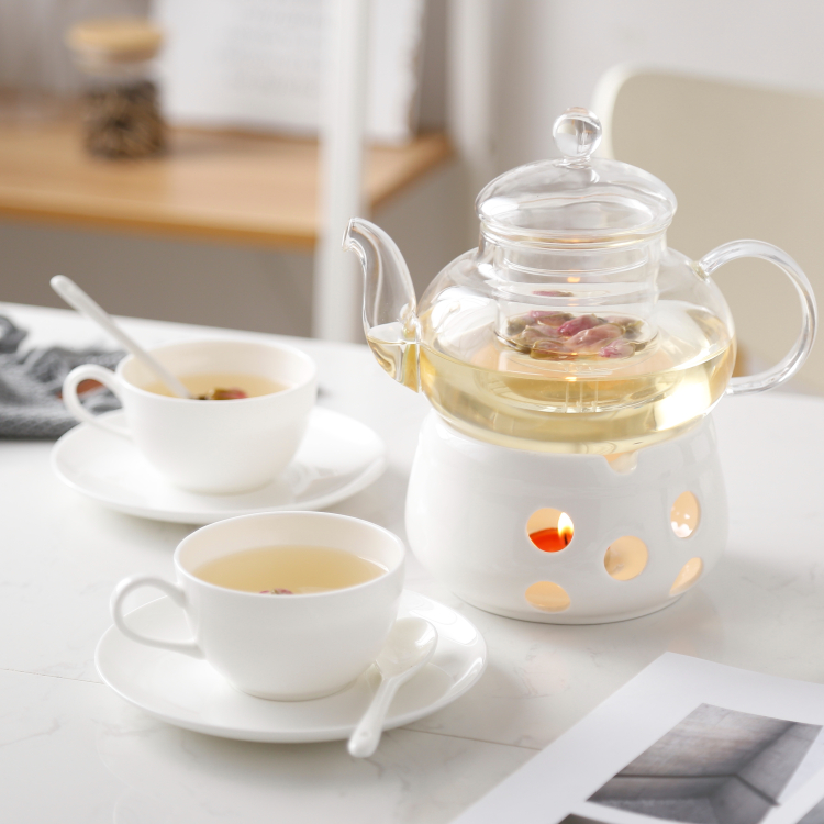 陶瓷玻璃花茶壶加热茶具煮水果茶壶