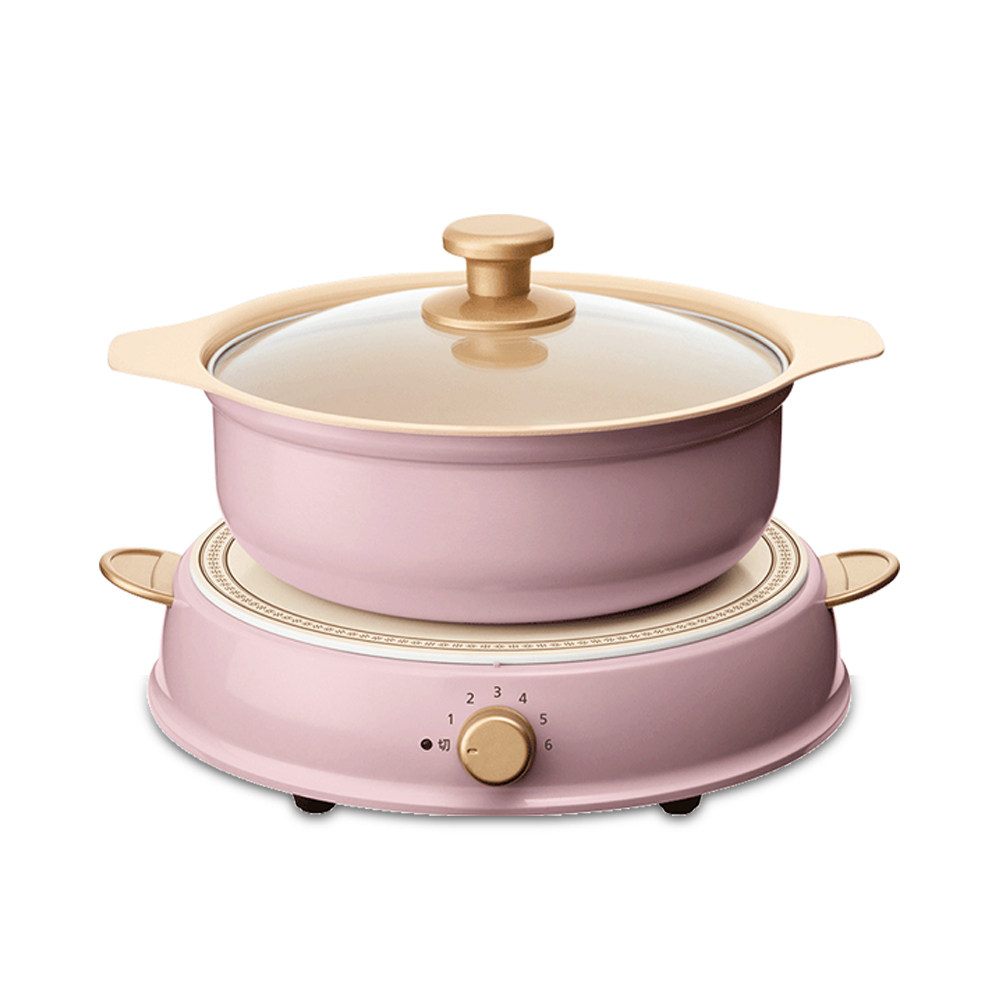 特价陶瓷电锅小迷你_爱丽思iris日本陶瓷小火锅电煮锅电磁炉炖电锅电