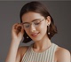 新款时尚优雅纯钛眼镜架女圆形半框钛架商务近视眼镜框高档经典款
