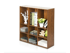 新款九格书柜格子柜简易木质收纳柜储物柜置物柜展示柜落地柜矮柜