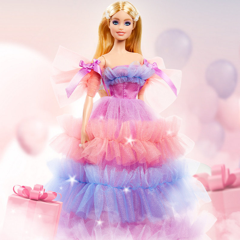 鼎慧母婴专营店的优惠券大全—21年新款正品粉芭比娃娃生日祝福经典