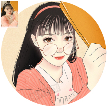 Q版头像卡通人物形象logo设计真人照片转手绘漫画定制作结婚礼