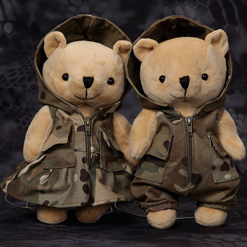 Chiefs camouflage tactics Bear Doll Army fans birthday Valentine's Day gift Junsao lovely Raging Plush Toysin the Toy/Childs/Puzzle/Building block/Model , Plush Fabric Toys category - from Buy2taobao.com to provide professional Taobao agent buy service