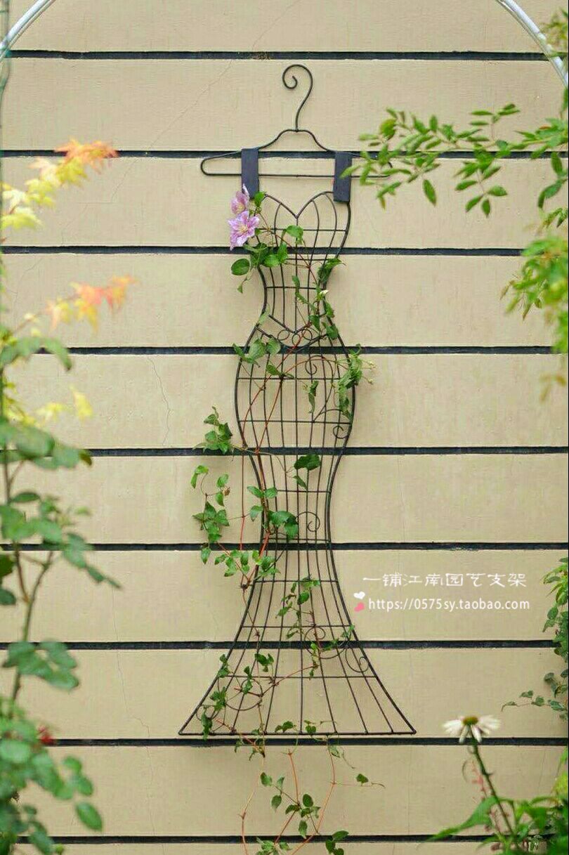 铁艺日式模特壁挂 植物爬藤架 花园壁饰 园艺杂货组合推荐