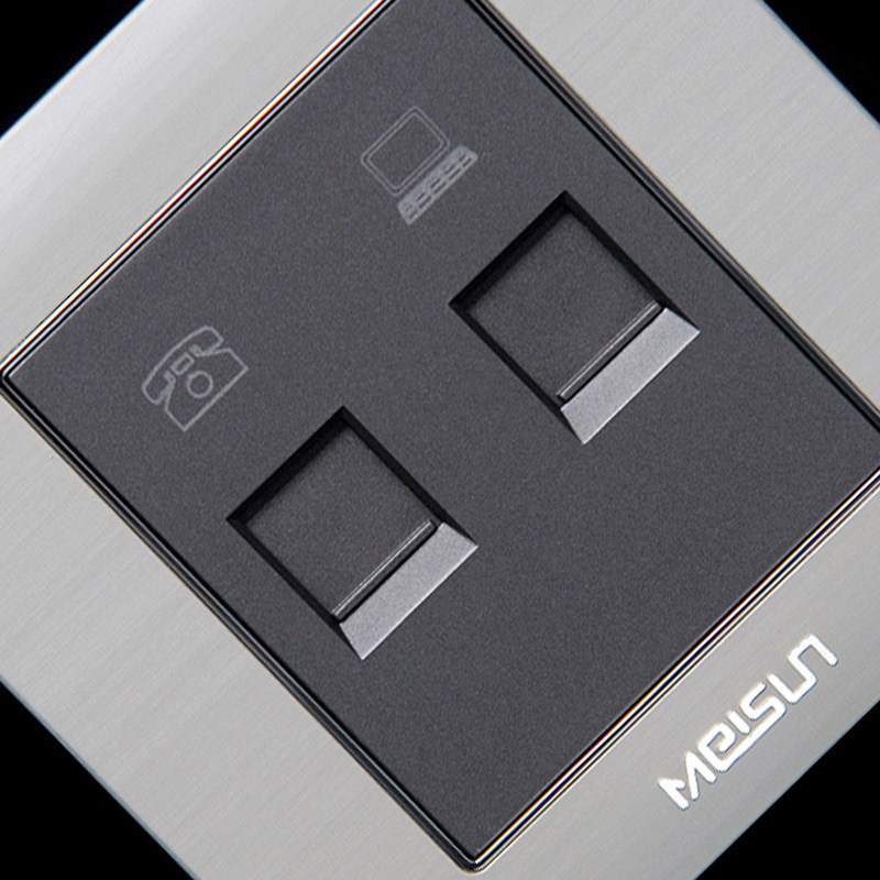 meisun/美尚 板电电话网电脑插座 x7hc00781