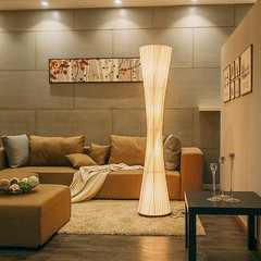 德塔原创 新中式酒店装饰立灯欧式客厅沙发落地灯简约现代餐厅吧