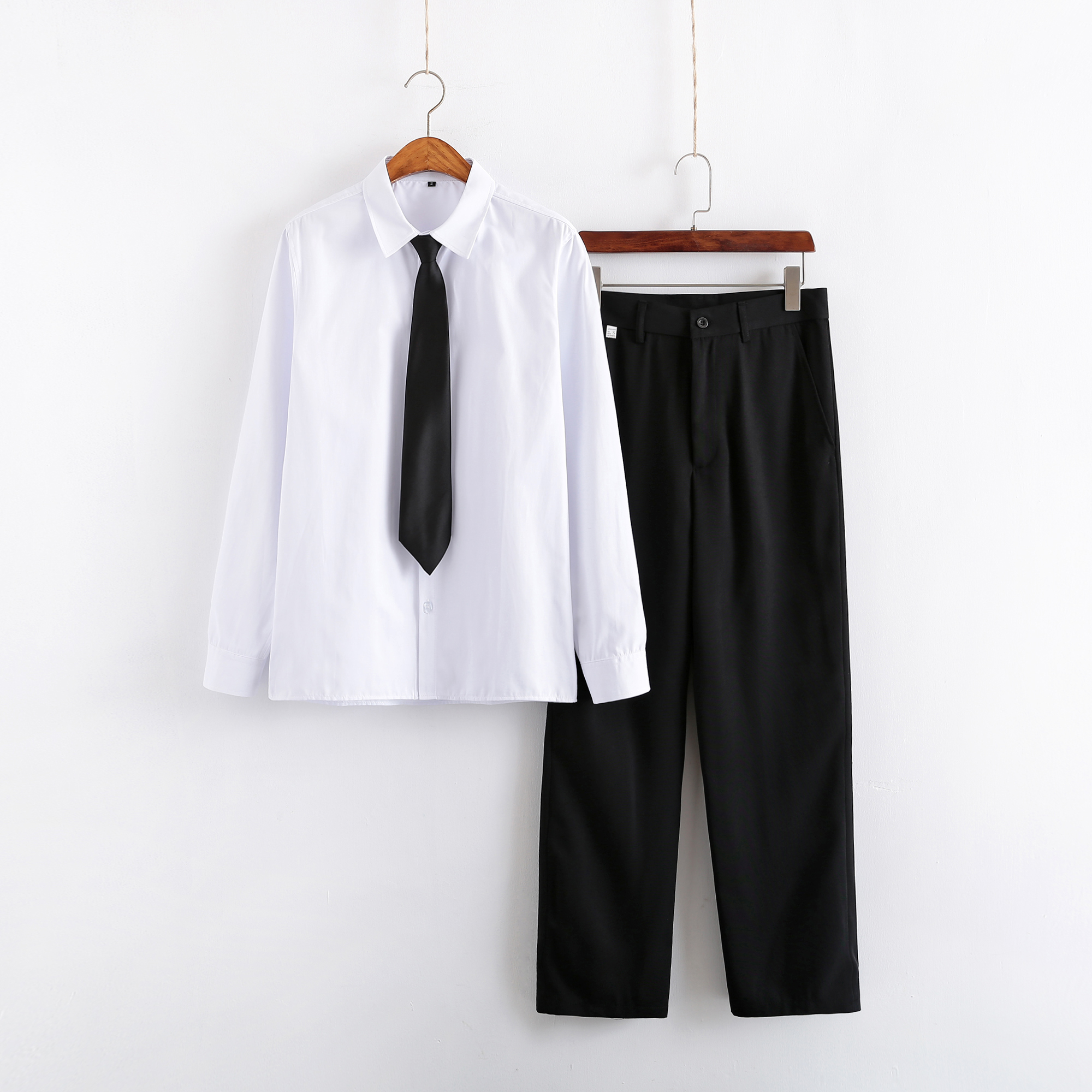 夏季日式男士学生校服套装 衬衫 裤子 初高中学院风dk制服校服