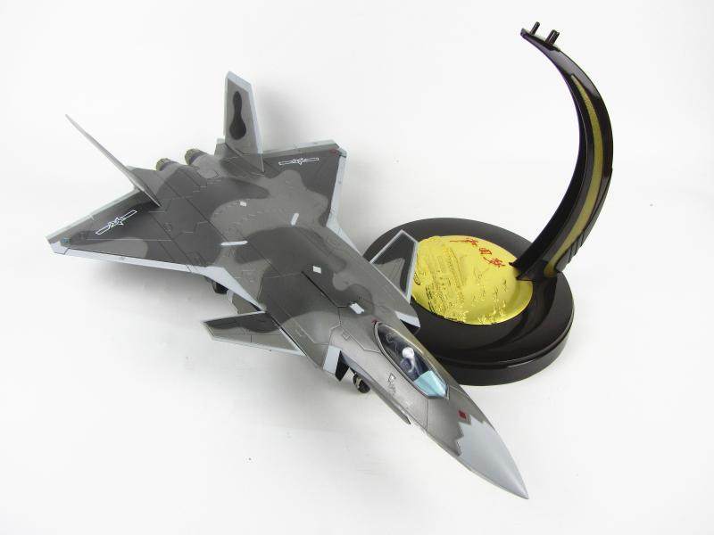 歼20飞机模型 j20 歼20隐形战斗机模型合金仿真展厅收藏 1:20