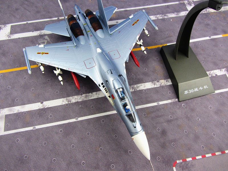 苏30战斗机模型合金 su-30mk苏30仿真飞机模型摆件收藏送礼1:48