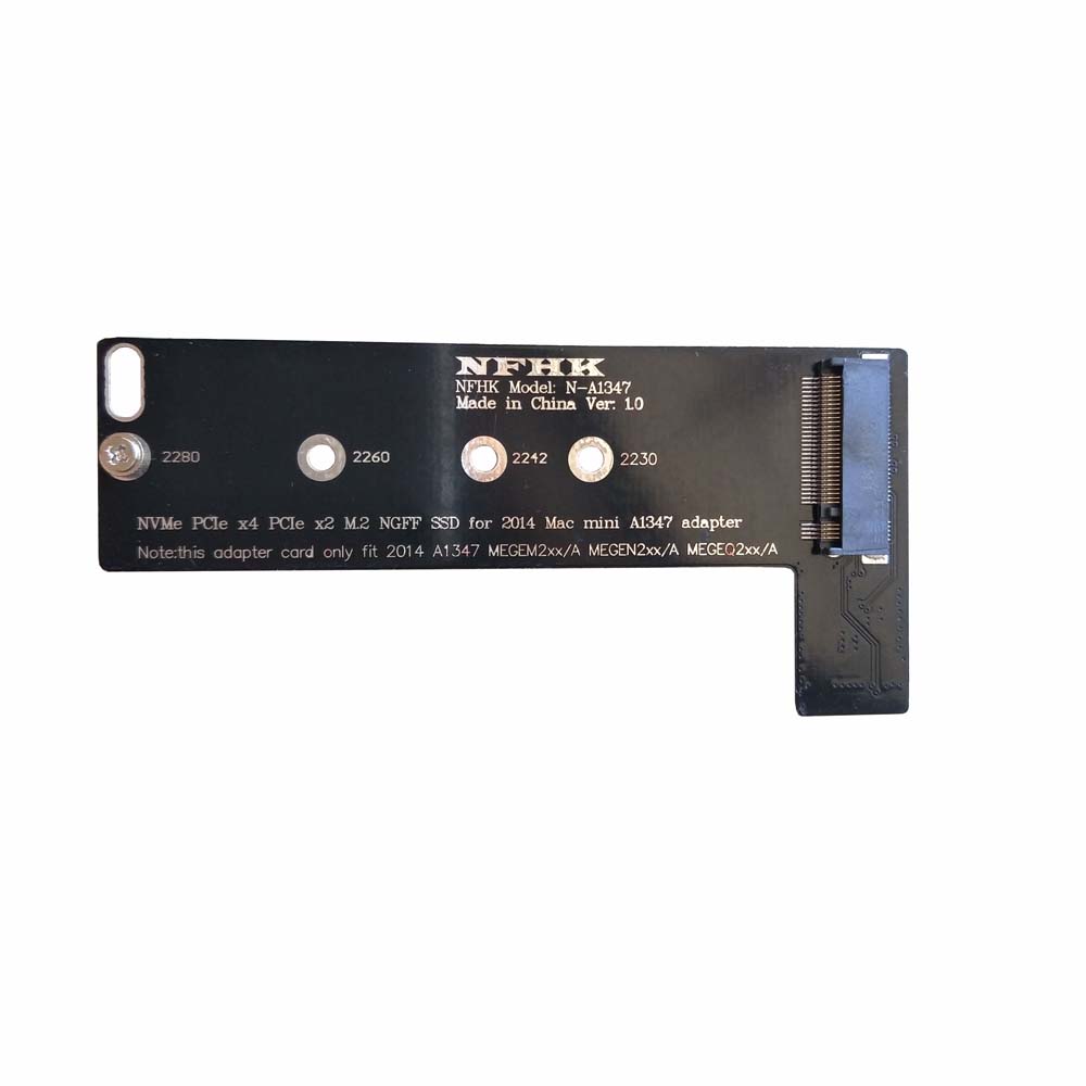 NVMe PCIe M.2 NGFF SSD转2014  Mac mini A1347硬盘线 转接卡