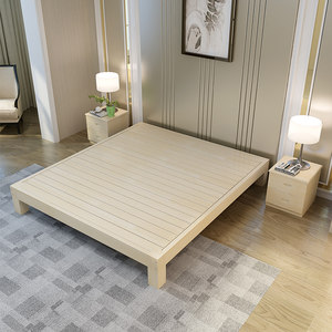 松木榻榻米床图片