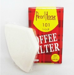 宝马扇形过滤纸 美式滴漏式咖啡壶 咖啡机用滤纸 40张 101-103号