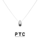 PTC 小众设计轻奢高级光面水滴s925纯银项链简约基础百搭男女吊坠