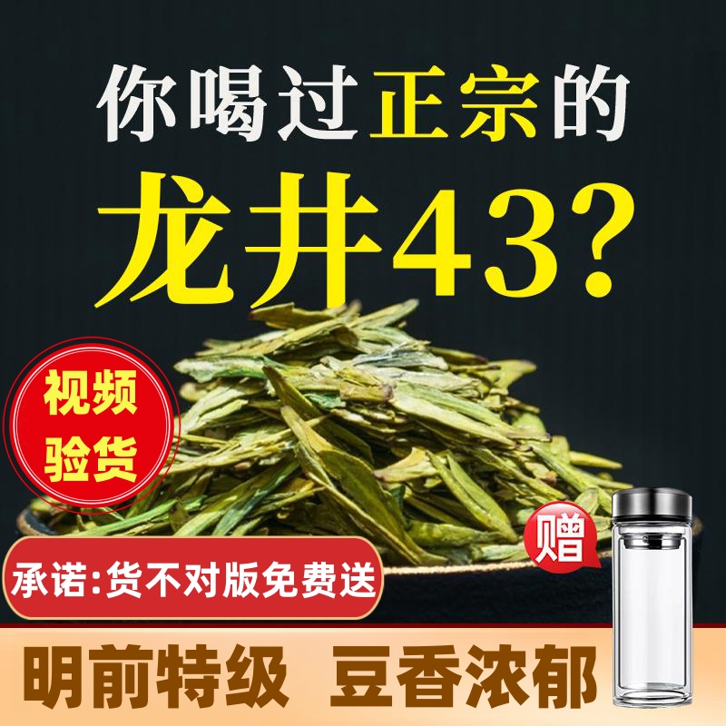 龙井茶2024新茶明前特级43号绿