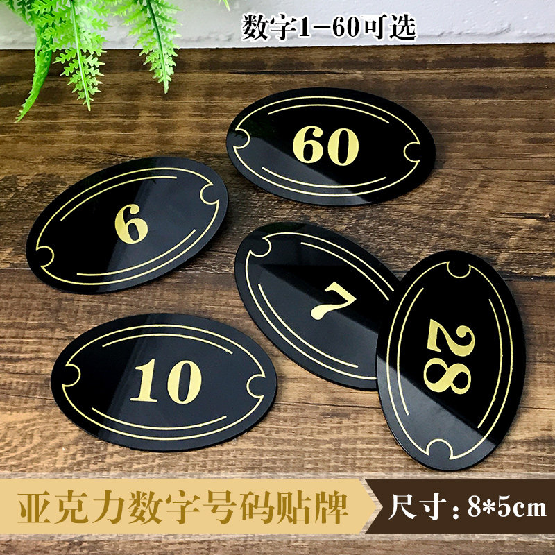 热销编号牌数字贴