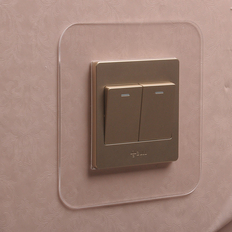 开关边框套开关保护套开关装饰墙贴开关贴亚克力防脏现代简约家用