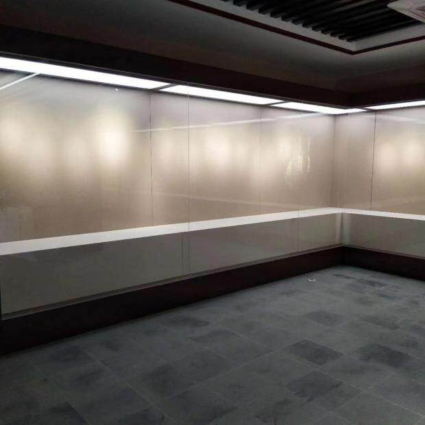 钢制博物馆玻璃字画展示柜陶瓷艺术品陈列柜台古董沿墙古物展柜