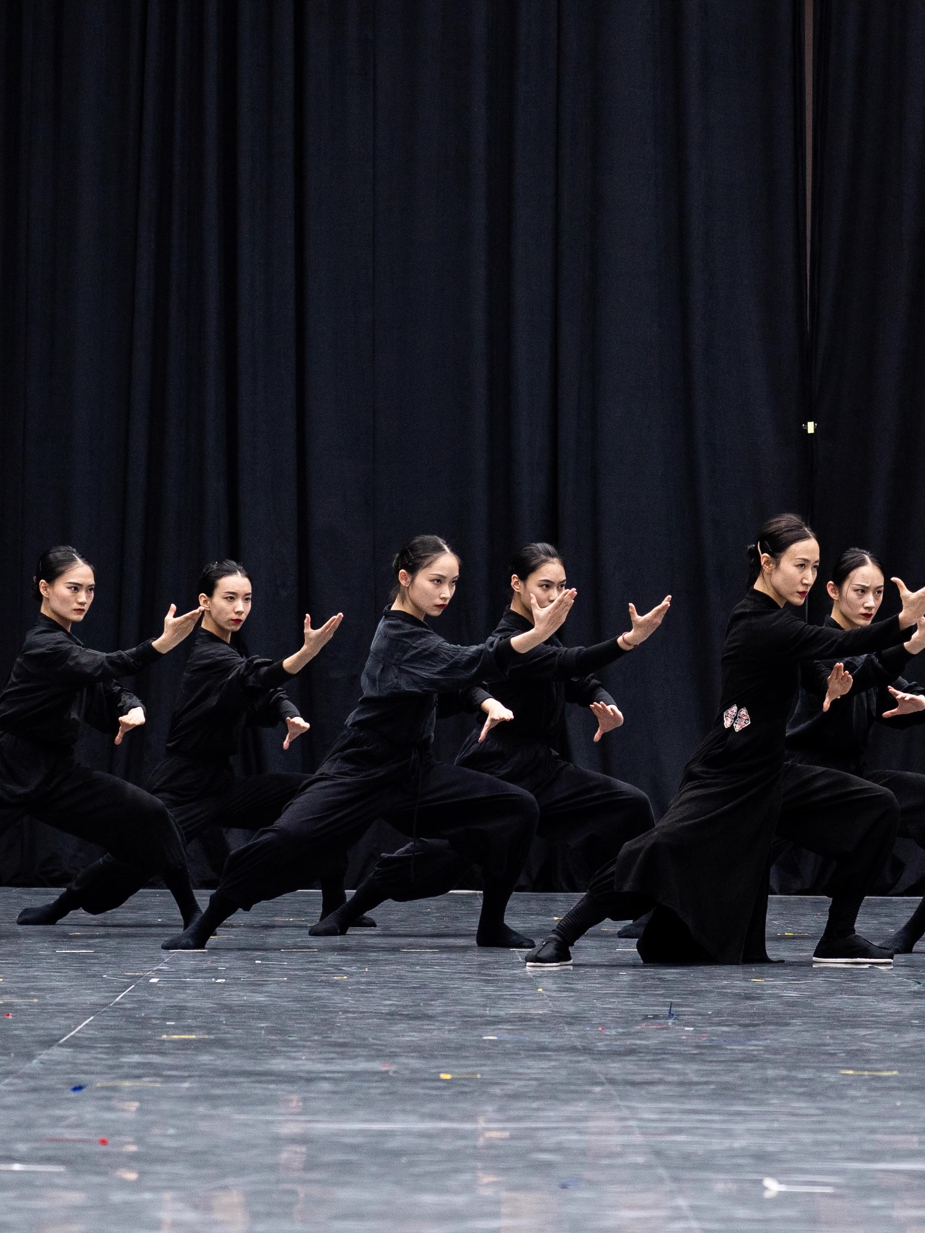 舞剧咏春水墨古典舞艺考演出服武术宗师表演练功服舞蹈飘逸太极服