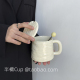 半橘Cup 限定ins胖鼓马克杯高级感带盖陶瓷杯子大容量办公室水杯