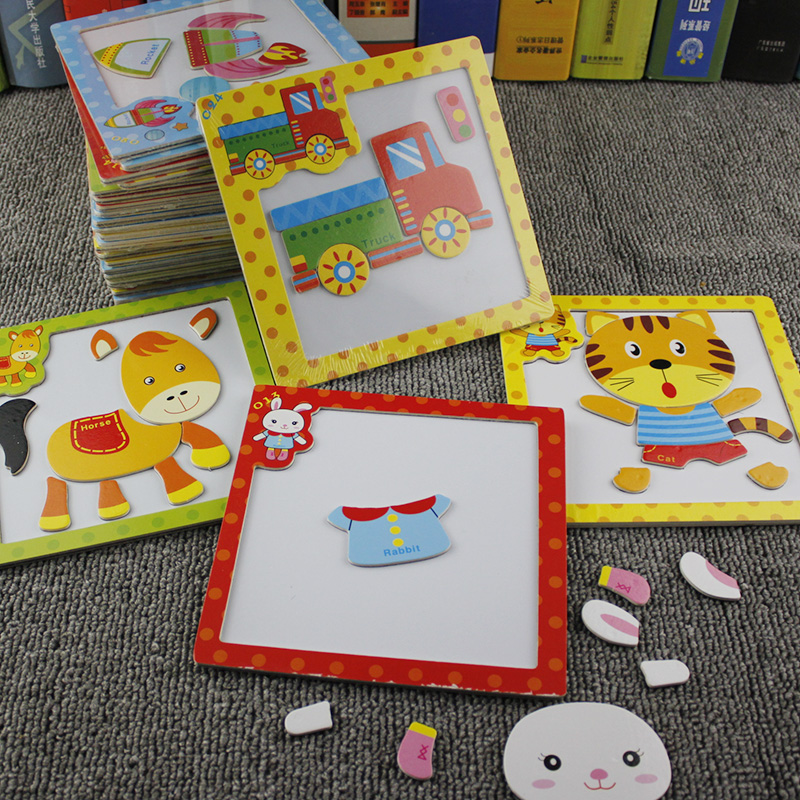 2-3-4 baby magnetic cognition Early education Puzzle Jigsaw puzzle children woodiness animal men and women baby Fight fightin the Toy/Childs/Puzzle/Building block/Model , Beads/Jigsaw/Pair/Disassembly/Beat Toy , Jigsaw/Puzzle category - from Buy2taobao.com to provide professional Taobao agent buy service