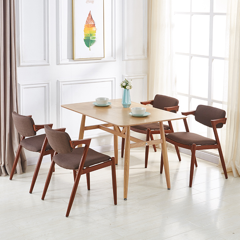 北欧创新家用餐椅咖啡店洽谈接待谈判桌椅组合简约休闲餐桌椅组合