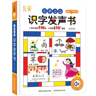 小羊上山识字早教有声书 启蒙手指点读发声书 宝宝情景认知触摸有声读物 会说话的识字大王0-1-2-3-6岁儿童 绘本婴幼儿益智书籍
