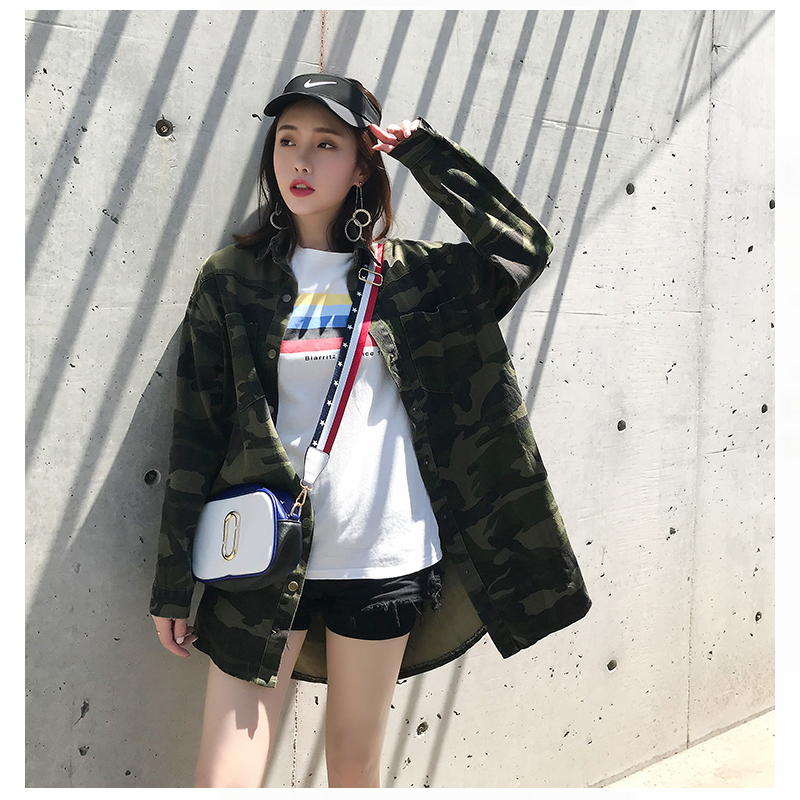 宽松迷彩衬衫女秋街头工装原宿bf男友风复古oversize中长款薄外套|msdalam kategori Butik wanita / wanita, wanita saiz besar - dari Buy2taobao.com untuk memberikan perkhidmatan ejen Taobao profesional membeli