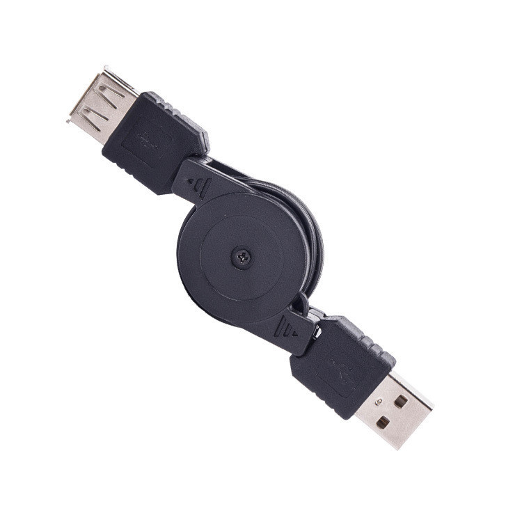 伸缩USB延长线公对母鼠标键盘U盘风扇读卡器充电数据线双拉线延伸