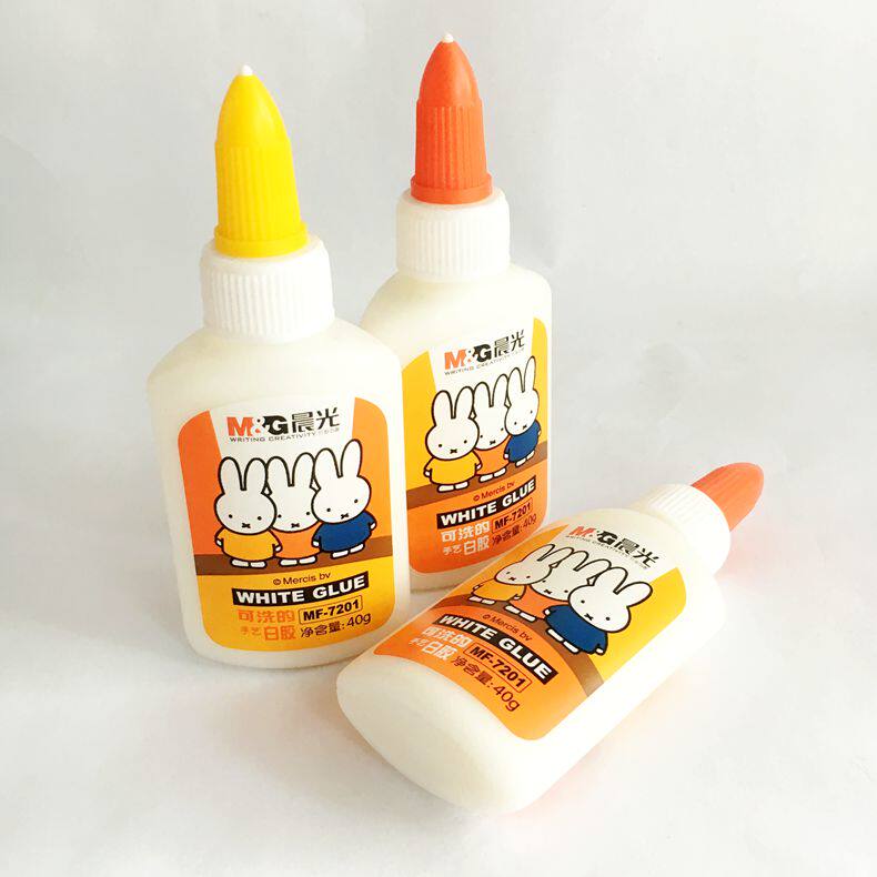 晨光文具米菲白乳胶 学生手工白胶 可洗白胶 diy胶水 mf-7201 40g