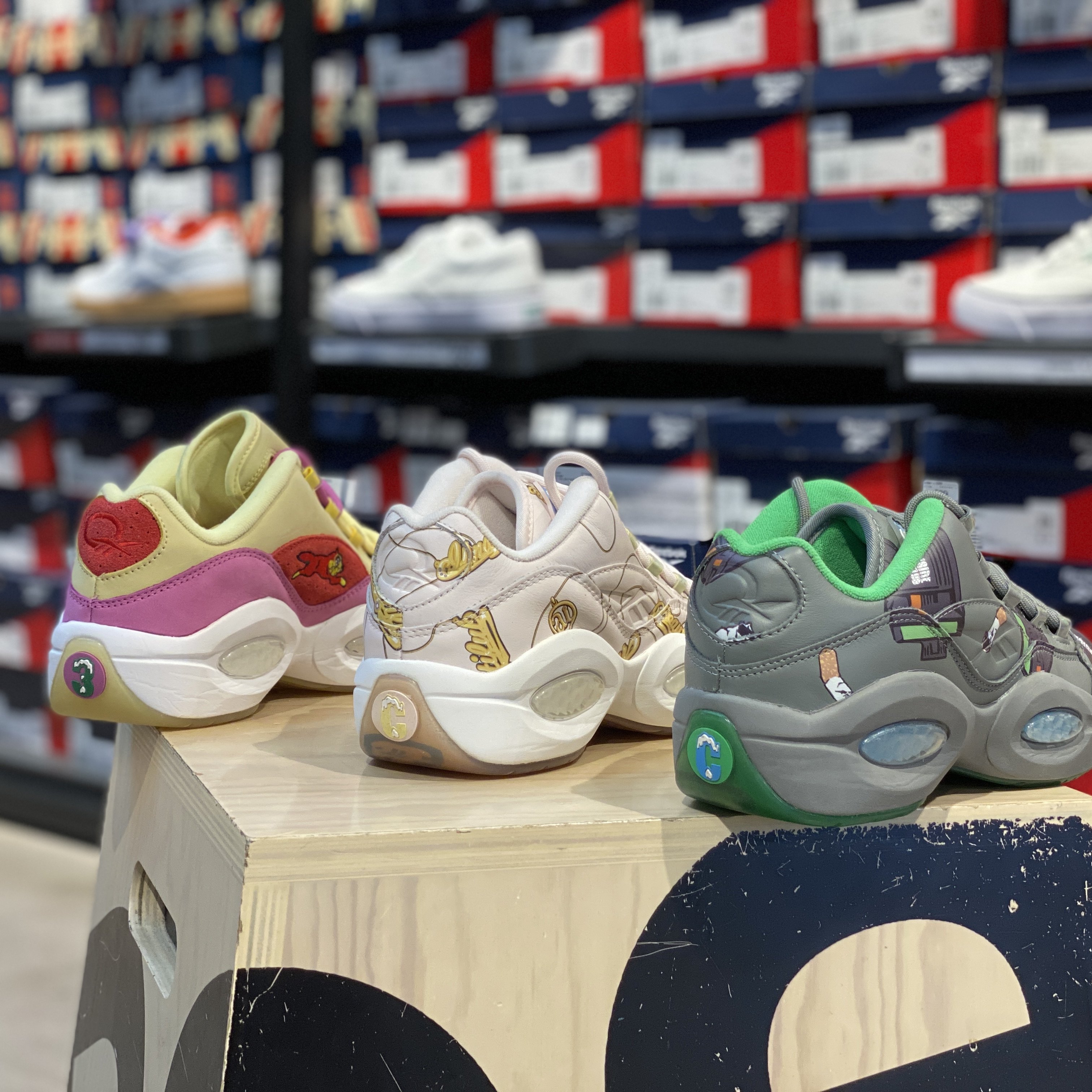 reebok锐步 question 艾弗森低帮复古篮球鞋 fz4341 4342 4346