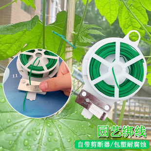 园艺花卉爬藤植物包塑手工造型绑带线丝捆绑线铁丝花艺绑扎线带丝