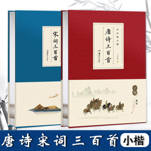 【满300减30】共2本卢中南小楷唐诗三百首宋词三百首成人学生楷书技法字帖硬笔毛笔书法爱好者华夏万卷练字帖古诗词楷书入门教程