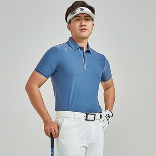 高档 高尔夫T恤夏季男式短袖冰感凉快透气运动衣韩版golf服装薄料