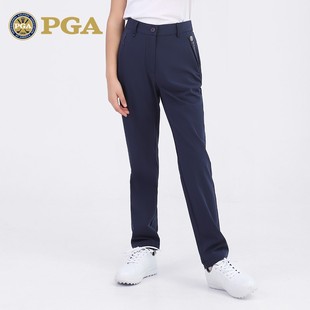 美国PGA夏季 儿童高尔夫服装女童运动裤子青少年长裤速干弹力腰带