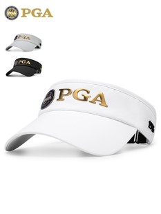 美国PGA 新品高尔夫帽子男球帽 无顶透气防晒帽 吸汗内里 鸭舌帽