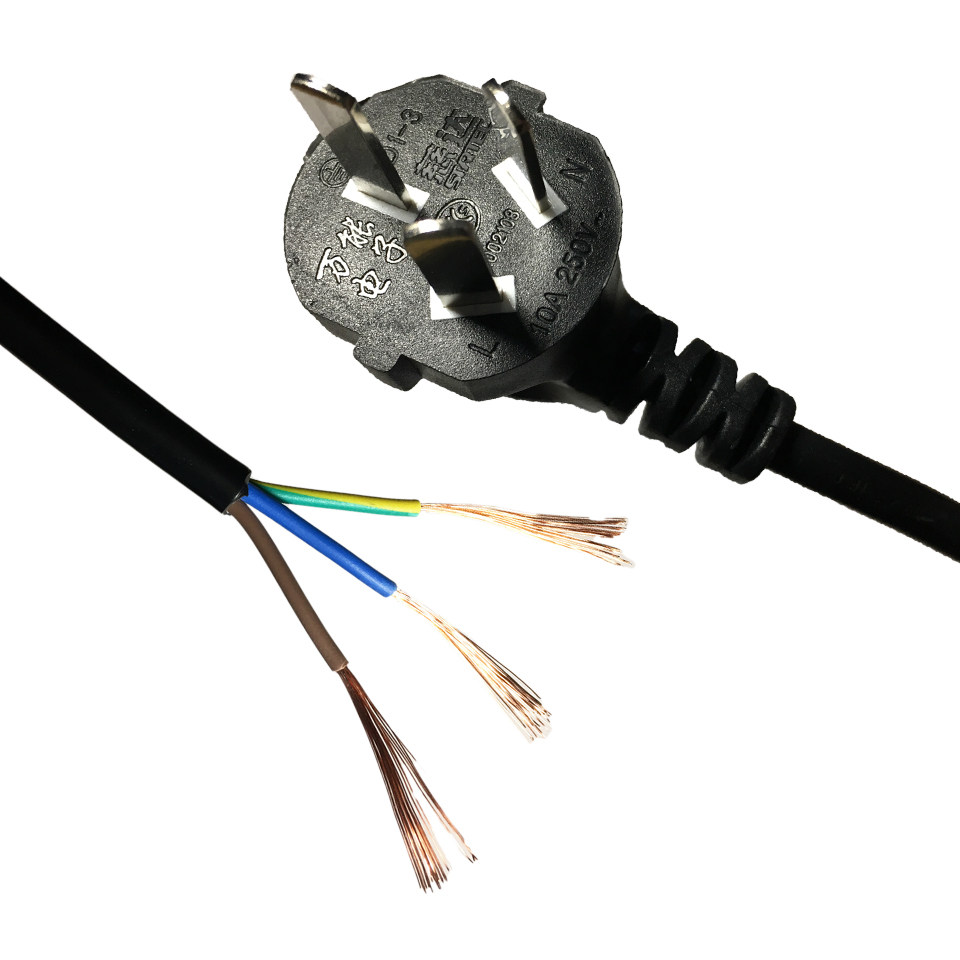 万能电子慈达10a三孔插头电源线0.75平方1.5/1.8/3/5米纯铜3c认证