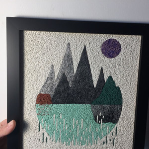 自然风景画山水图片