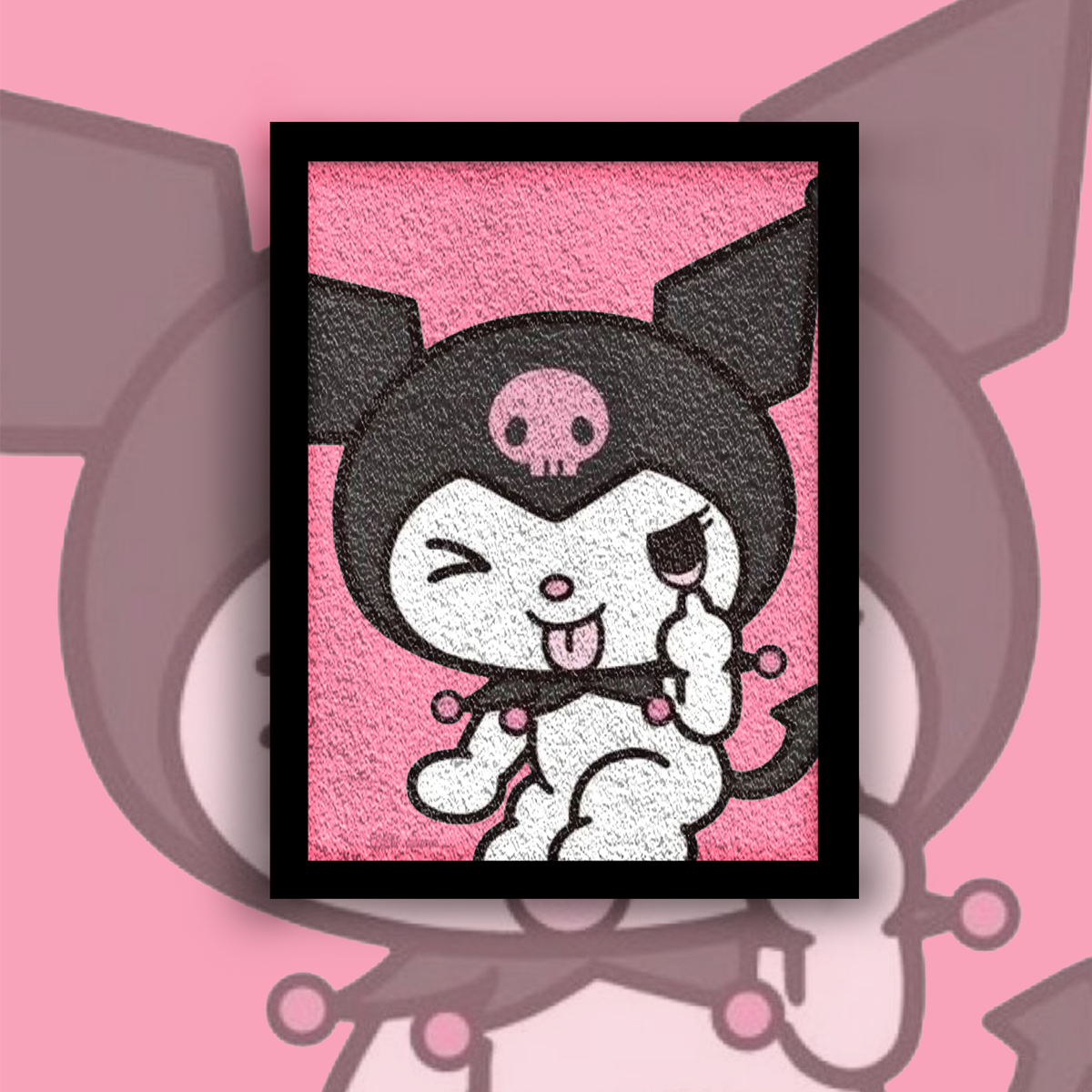 新库洛米卡通系列diy纸浆画材料包减压手工自己做动漫装饰画礼物