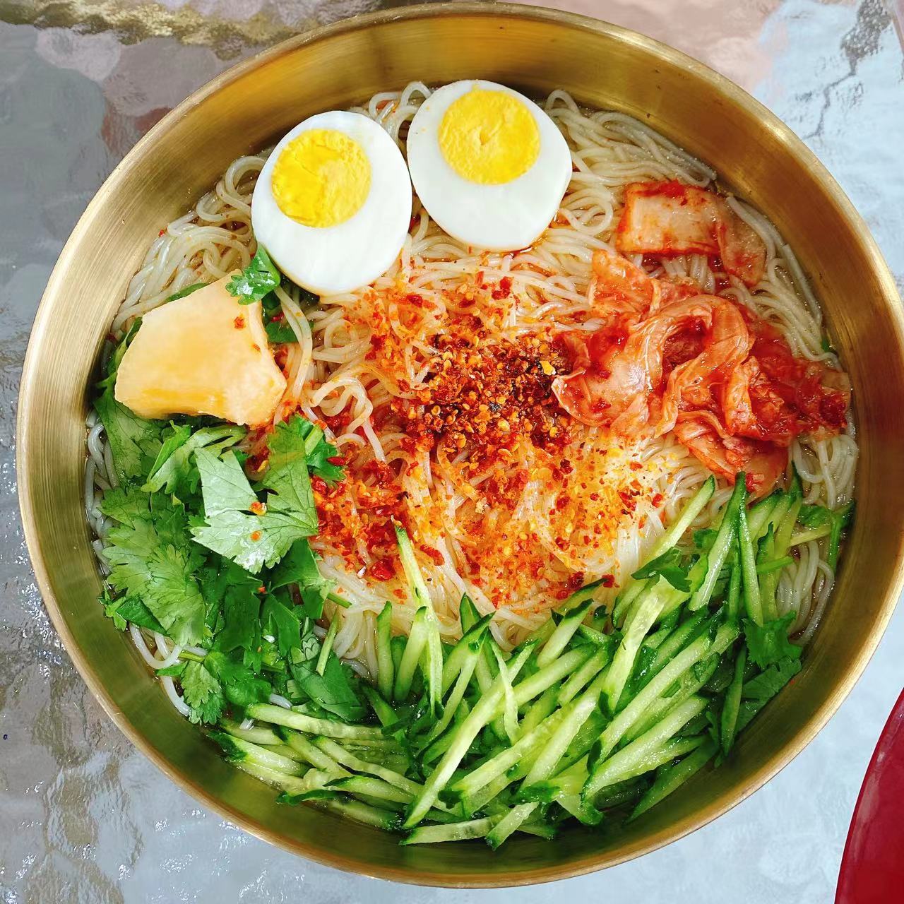 延边冷面 酸甜口三包料 吉林蔬菜包 东北老式大碗 冷面10袋包邮