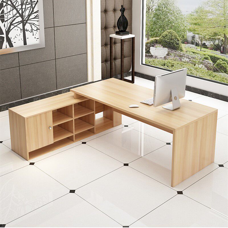 办公桌家具财务单人洽谈个人独立小型办公室摆设大班台