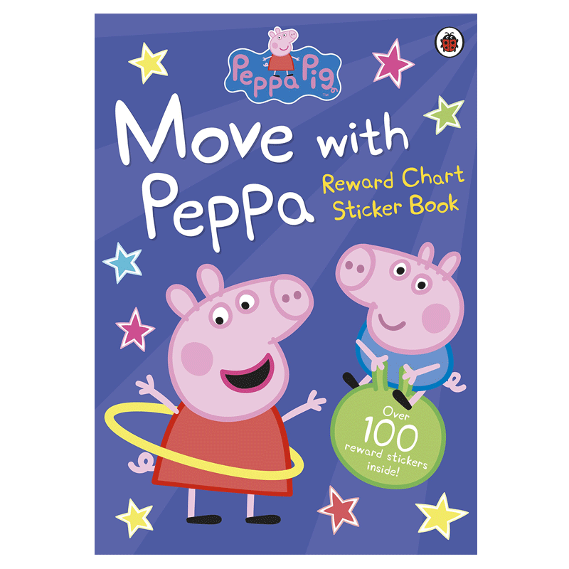预售peppapig英文版绘本小猪佩奇movewithpeppa粉红猪小妹与佩奇一起