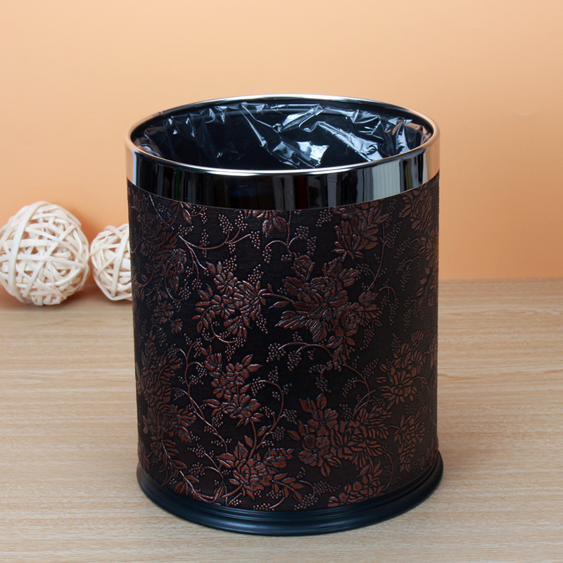 Leatherwear Trash Large lidless Kitchen and bathroom household a living room bedroom European style lovely fashion originalityin the Family/Personal Cleaning Tools , Housework/Floor cleaning equipment , Trash/Trash rack , Trash category - from Buy2taobao.com to provide professional Taobao agent buy service