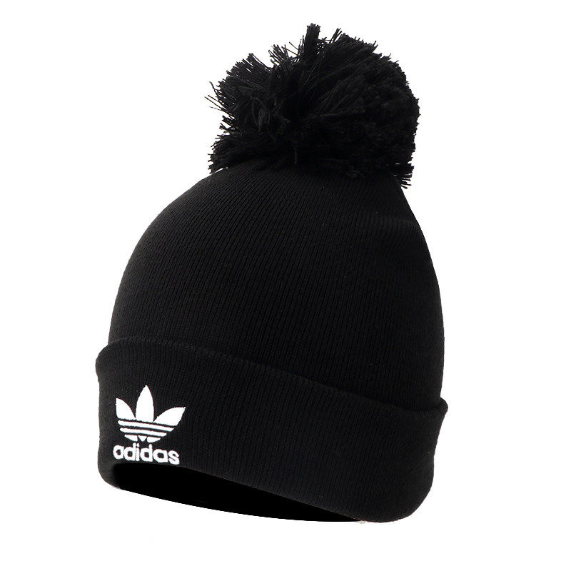 阿迪达斯三叶草毛线帽男2020冬季新款保暖冷帽女帽运动帽子ed8719