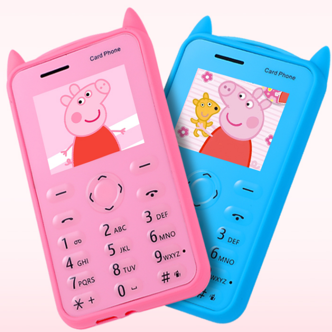 艾米卡卡片学生手机带震动带蓝牙移动小手机送皮套个性儿童按键机