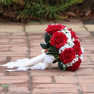 高档精致超仙新娘伴娘婚礼手捧花仿真花婚纱写真婚礼仿真手捧花新娘