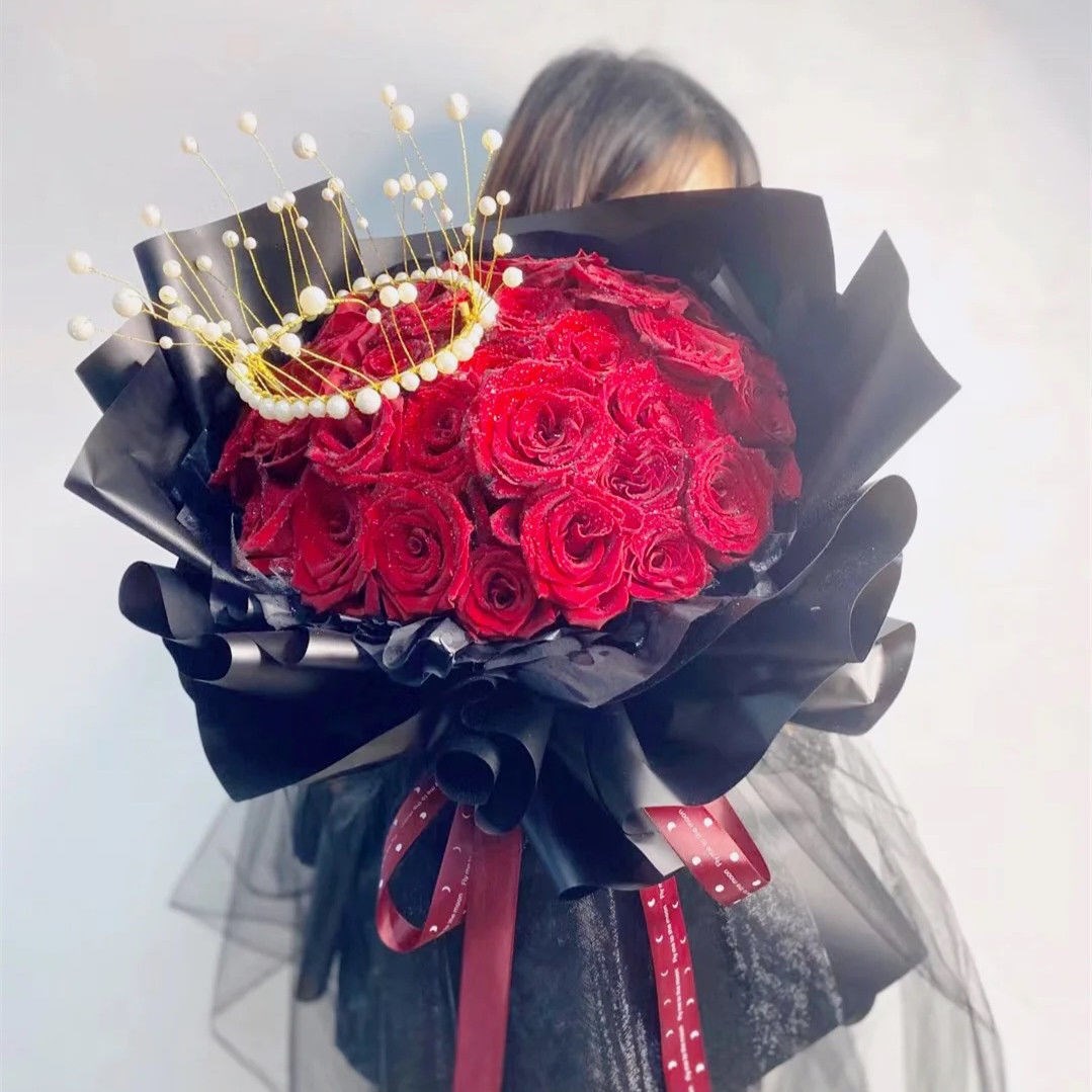 全国99朵红玫瑰花束鲜花速递生日送人真花广州成都上海同城配送店